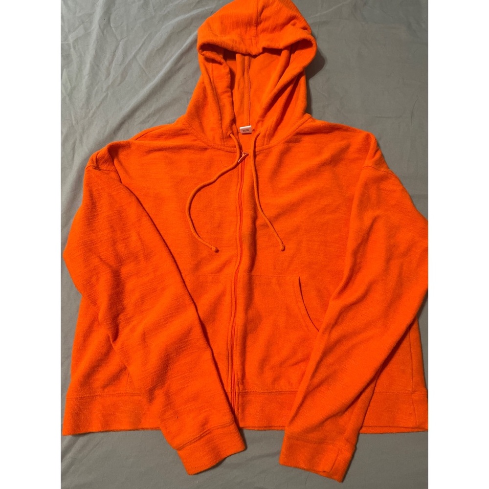 Old Navy Orange Zip up Hoodie